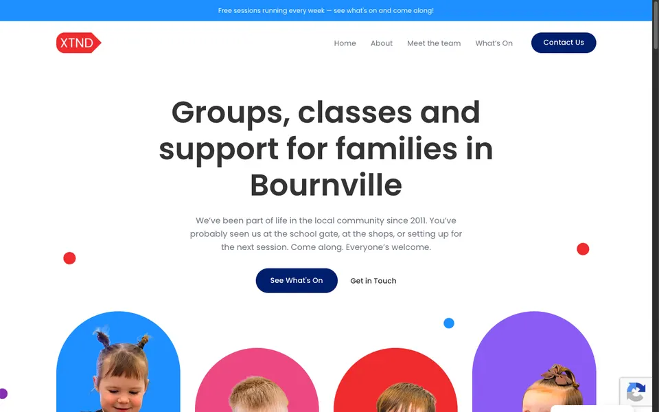 XTND Learning website preview