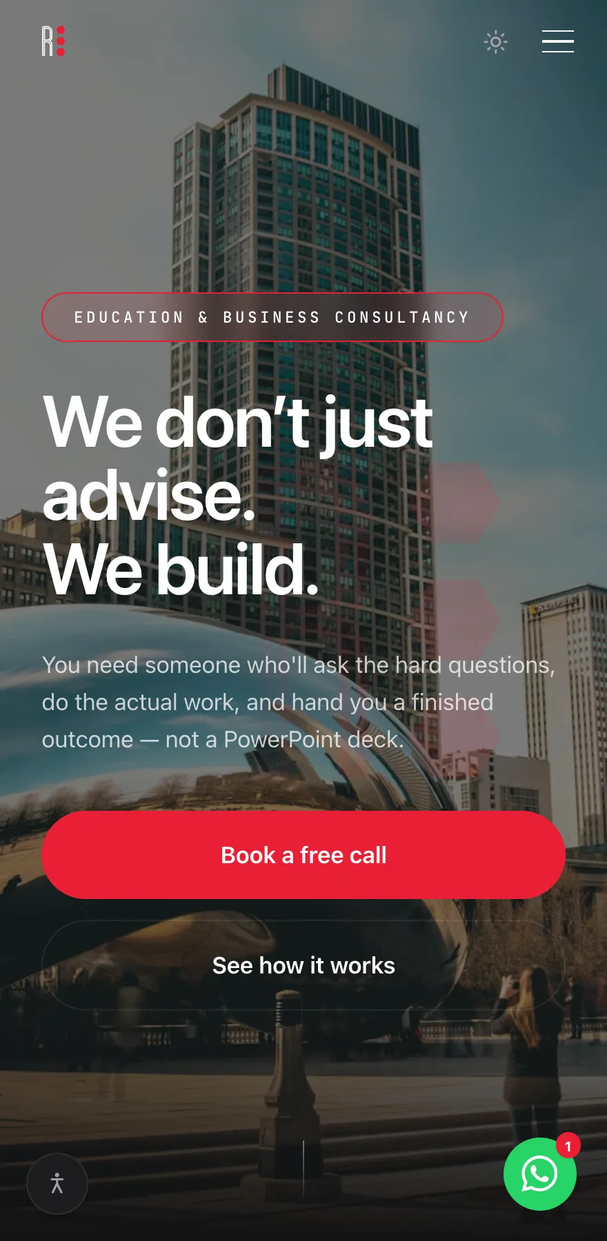 Ruby Roo website on mobile
